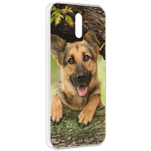 Чехол MyPads Собака-на-дереве для Alcatel 3L (2019) задняя-панель-накладка-бампер чехол mypads боксер собака для alcatel 3l 2019 задняя панель накладка бампер
