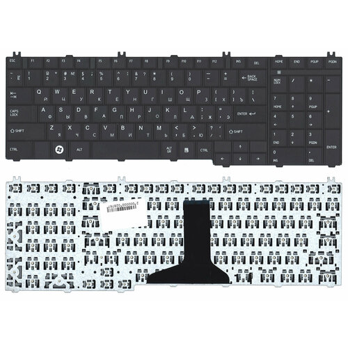 Клавиатура для ноутбука Toshiba Satellite C650 C660 L650 L670 L750 L750D L755 L775 черная