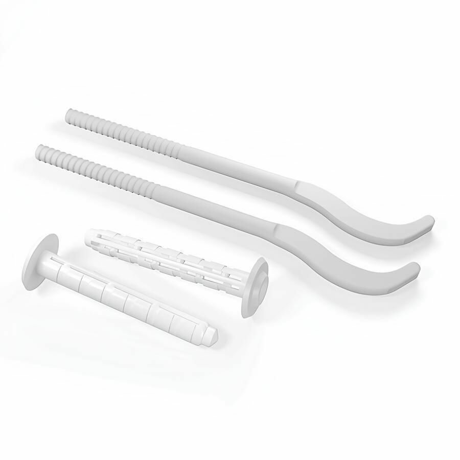 Установочный кронштейн для радиатора с дюбелями- (1 пара) 220 мм TIM3038B