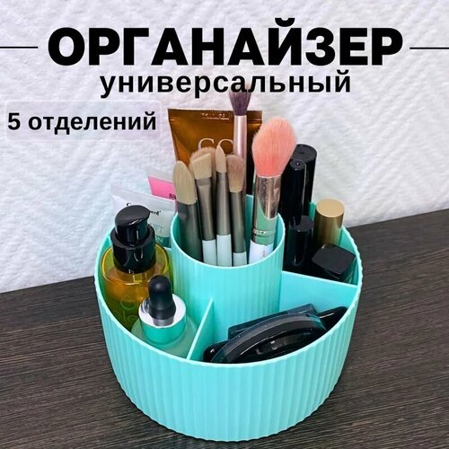 Бьюти-кейс CANBI, 14.5х10х14.5 см, бирюзовый