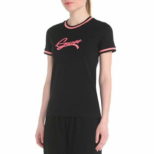 Футболка GUESS, размер XS, черный футболка 520139 82 train fav heather cat ss tee серый s