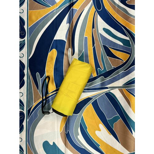 Подарочный женский набор компактный легкий зонт и шелковый платок в картонной крафтовой коробке