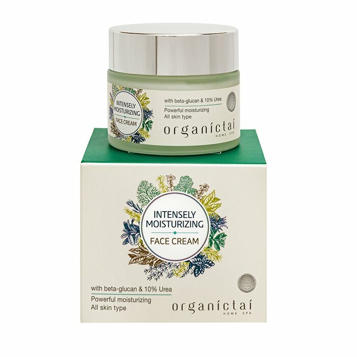 ORGANIC TAI Крем для лица интенсивно увлажняющий с Бета-Глюканом и Мочевиной (10%) 50 мл - фото №1