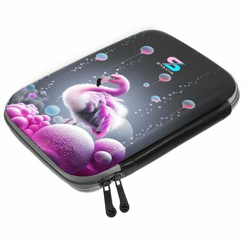 Пенал-футляр 120 х 210 х 50 мм EVA жесткий Stavia Фламинго 1462₽