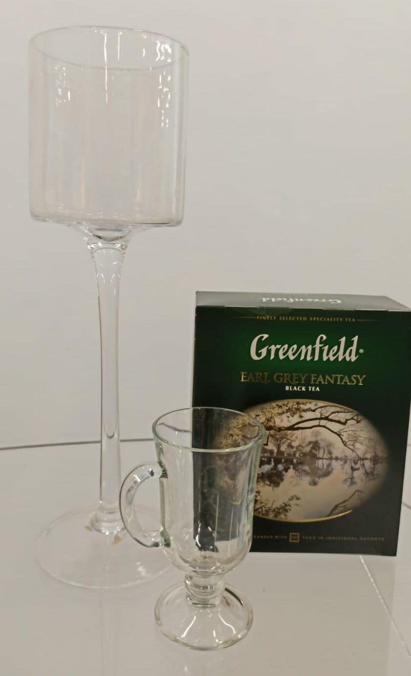 Подсвечник на ножке д12см 40см Hakbijl glass Hackbijl glass - фото №2