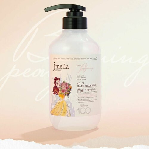 JMELLA Парфюмированный шампунь для волос Цветущий пион (Белла) Blooming Peony Hair Shampoo, 500 мл
