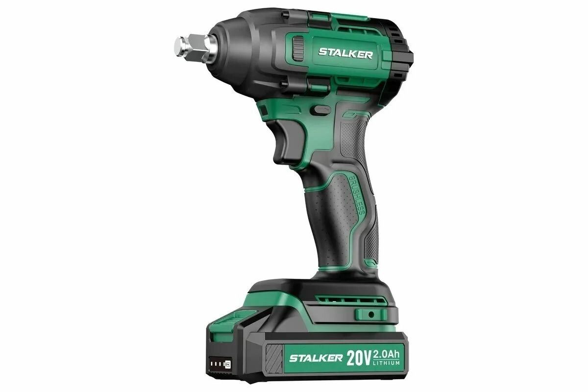 фото Бесщеточный аккумуляторный гайковерт ALTECO STALKER IW20-400 Li BL 69831