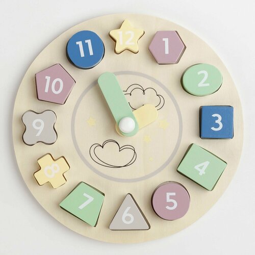 Игрушка-сортер 22 см развивающая дерево Часы Kiddy 1590₽