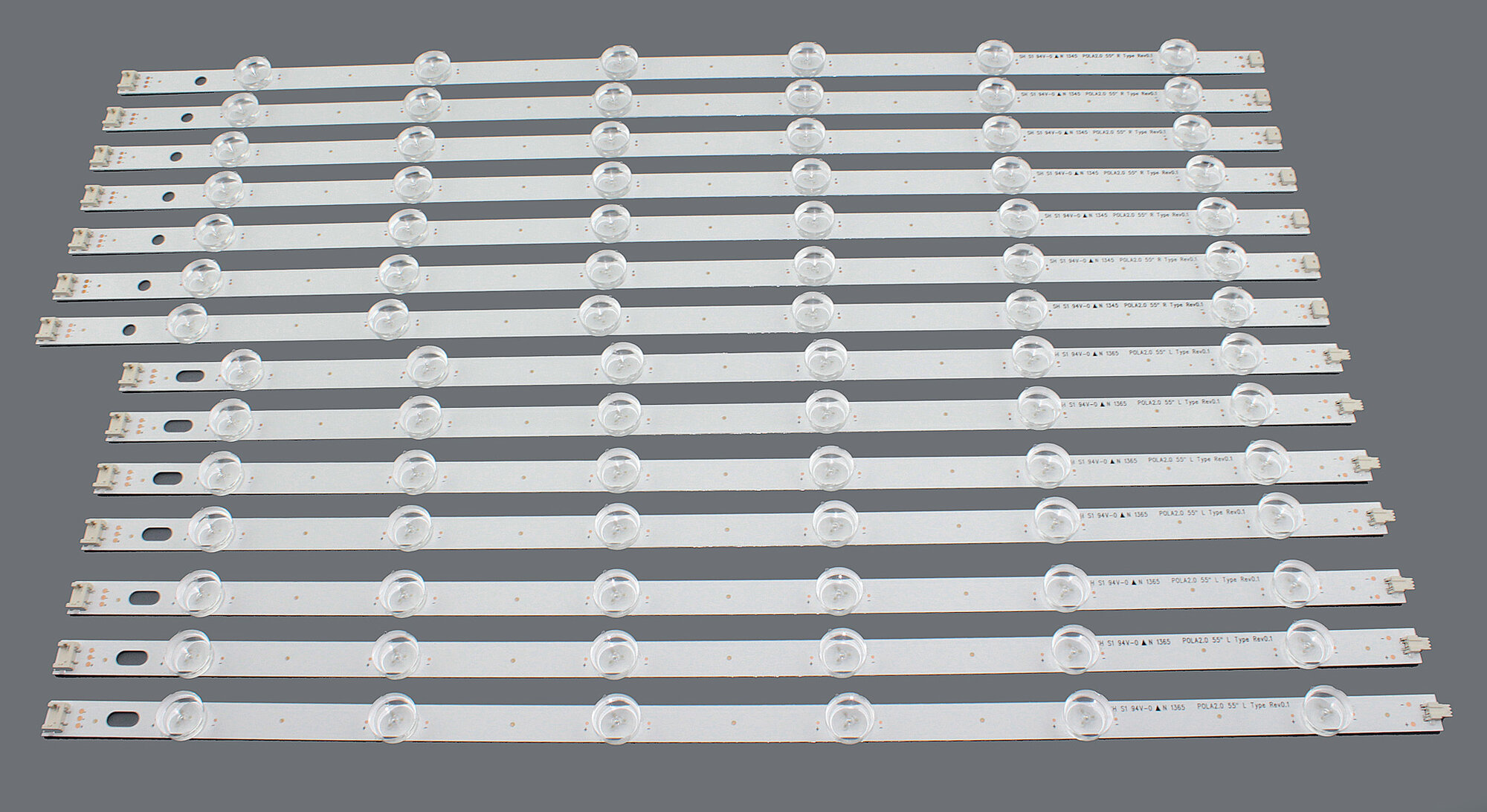 LED подсветка (светодиодная планка) для телевизора TV 55" POLA2.0 55" L/R, комплект 14 шт