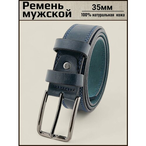 фото Ремень aksybelt для мужчин, размер 135, синий