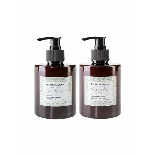 TNL набор 38 парфюмированное жидкое мыло и парфюмированный крем для рук и тела Амбра и перец 872₽