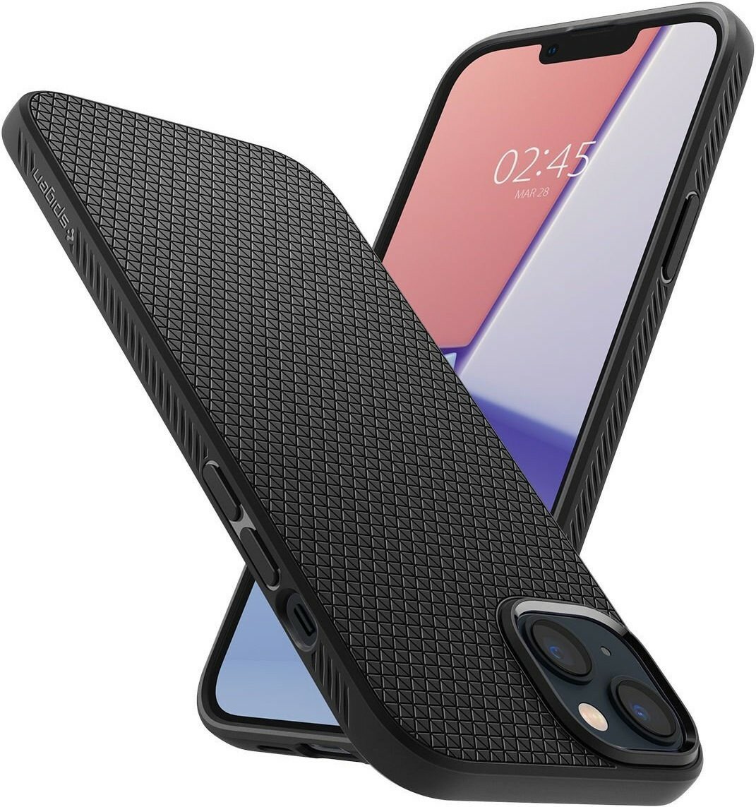 Чехол Spigen Liquid Air iPhone 14 Plus Matte Black (ACS04891) — фото 1
