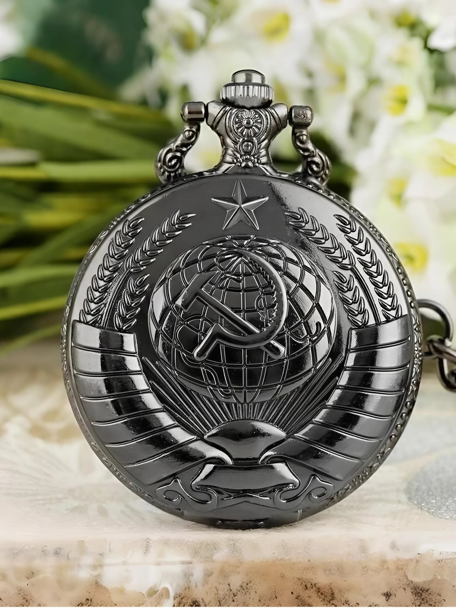Карманные часы TIME LIDER, черный