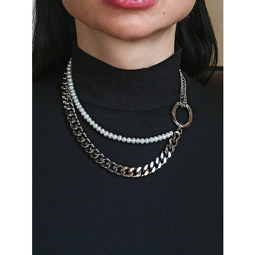 фото Колье jewelry a vento, жемчуг культивированный, длина 50 см, жемчужный