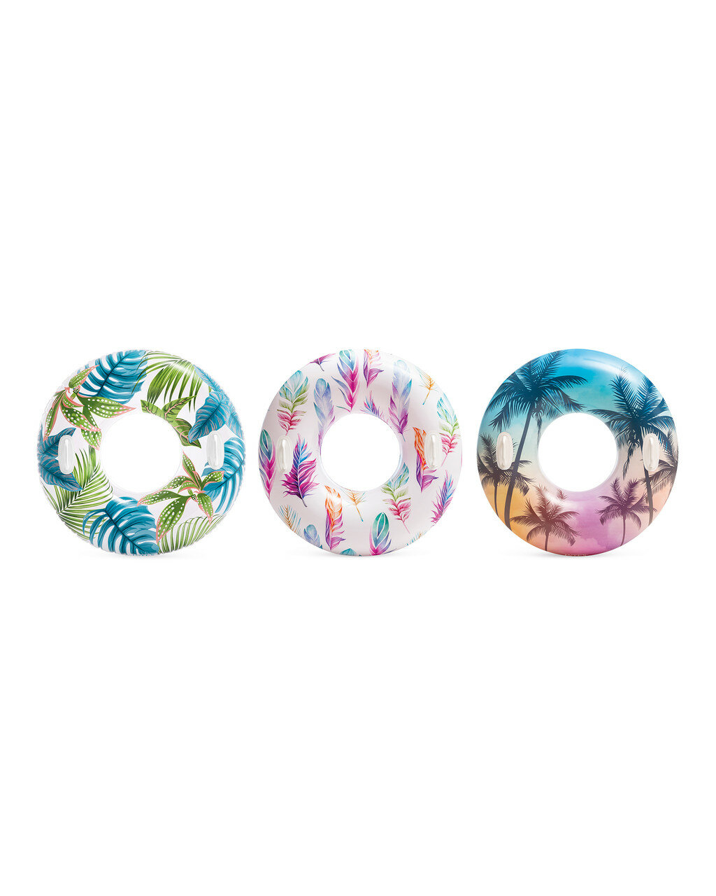 Надувной круг с ручками Листья 97 см Intex 58263 — фото 1