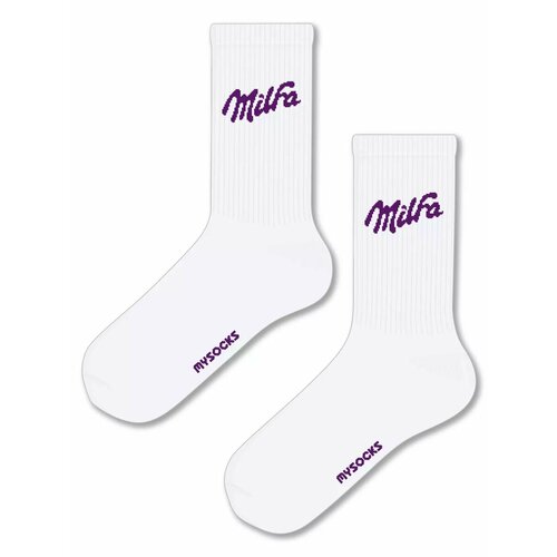 фото Носки mysocks, размер 36-43, белый