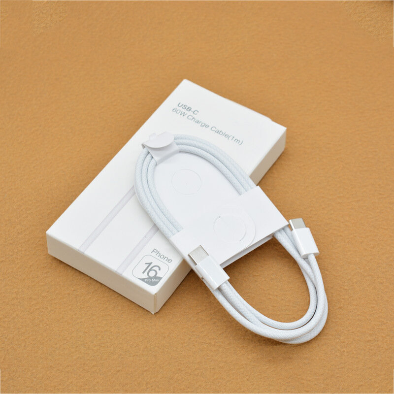 Зарядный шнур для iPhone Type-C/Type-C мощность 60W белый