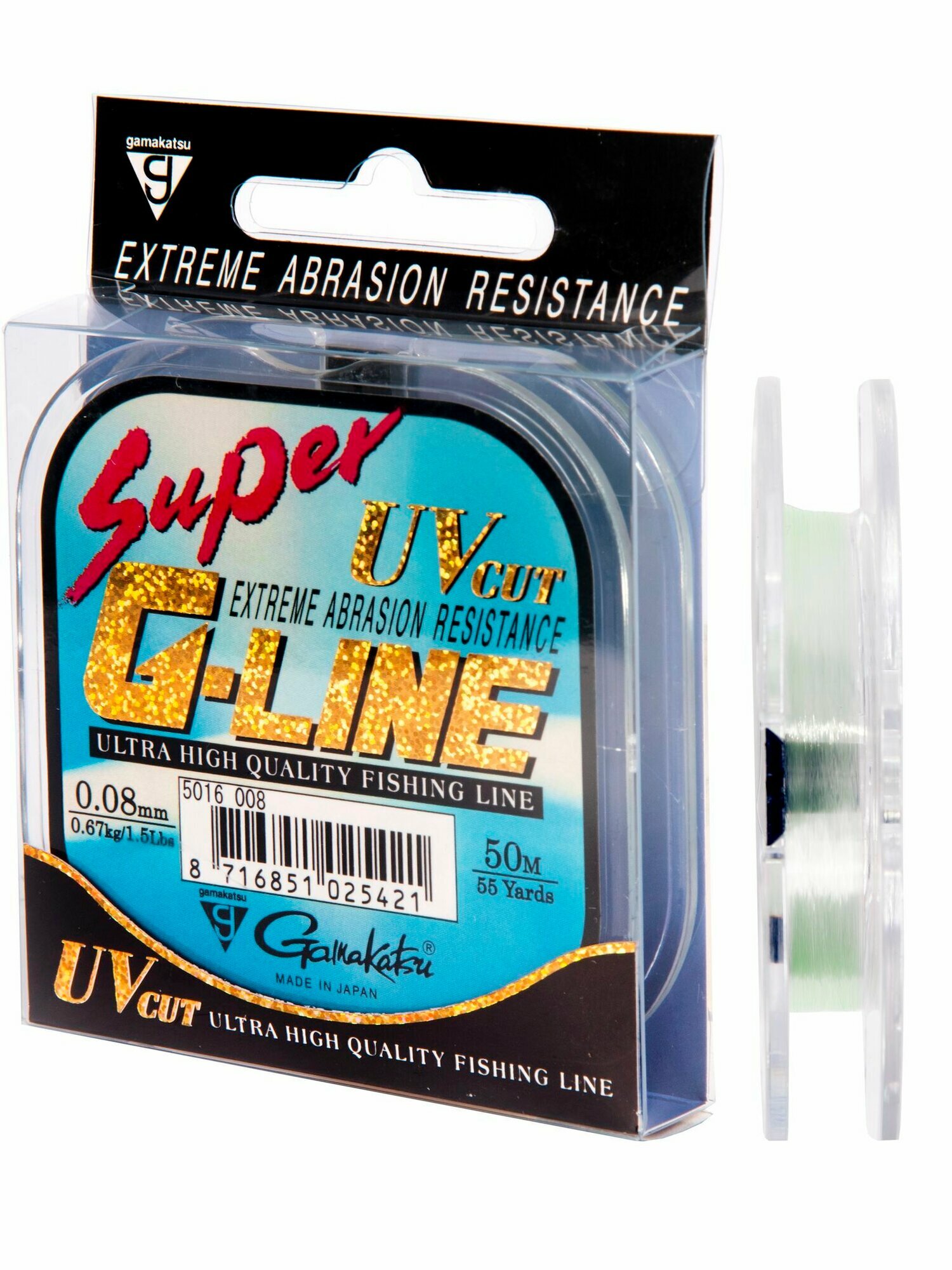 Леска монофильная для летней рыбалки Gamakatsu G-Line SUPER 050/008