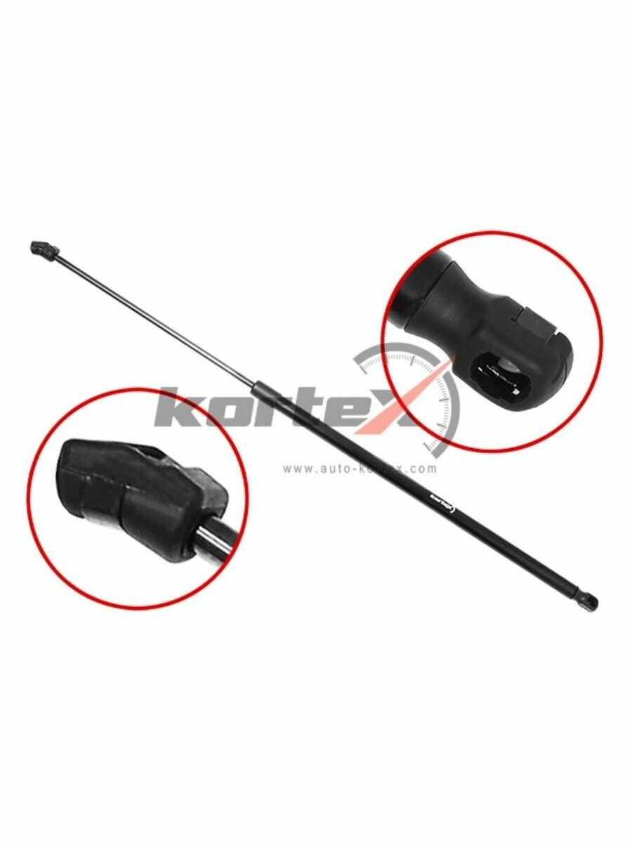 Амортизатор капота Kortex KTB719, для Hyundai Sonata VI/V, металл, черный