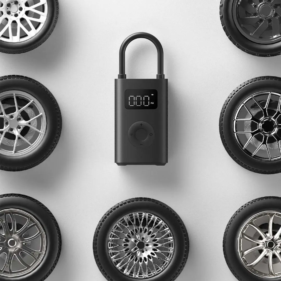 Автомобильные Компрессоры Xiaomi Насос автомобильный Xiaomi Air Pump 2, цифровой дисплей, высокое давление