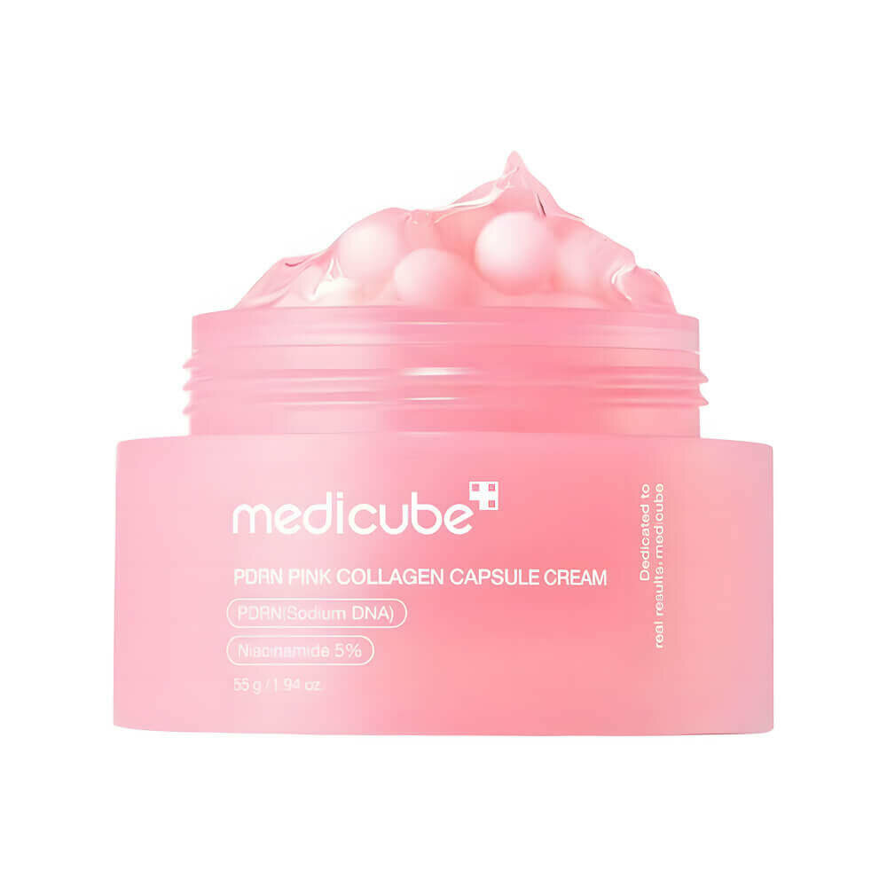 MEDICUBE Укрепляющий капсульный крем с пдрн и пептидами PDRN Pink Collagen Capsule Cream, 55 г