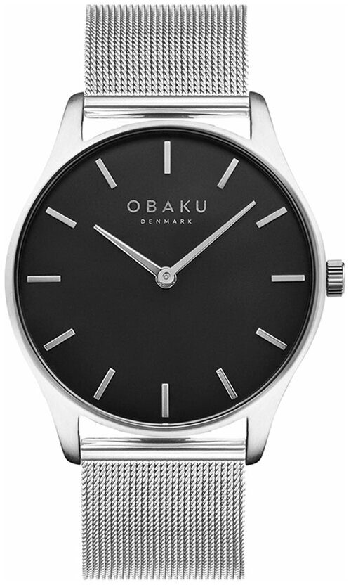 Наручные часы OBAKU, черный, серебряный