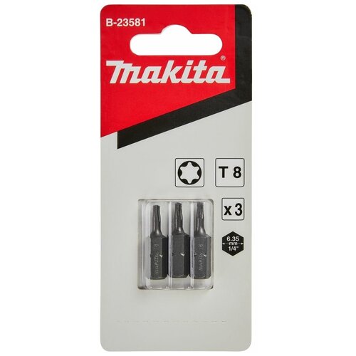 насадка makita b 52831 Насадка Standard T8, 25 мм, C-form, 3 шт. Makita B-23581