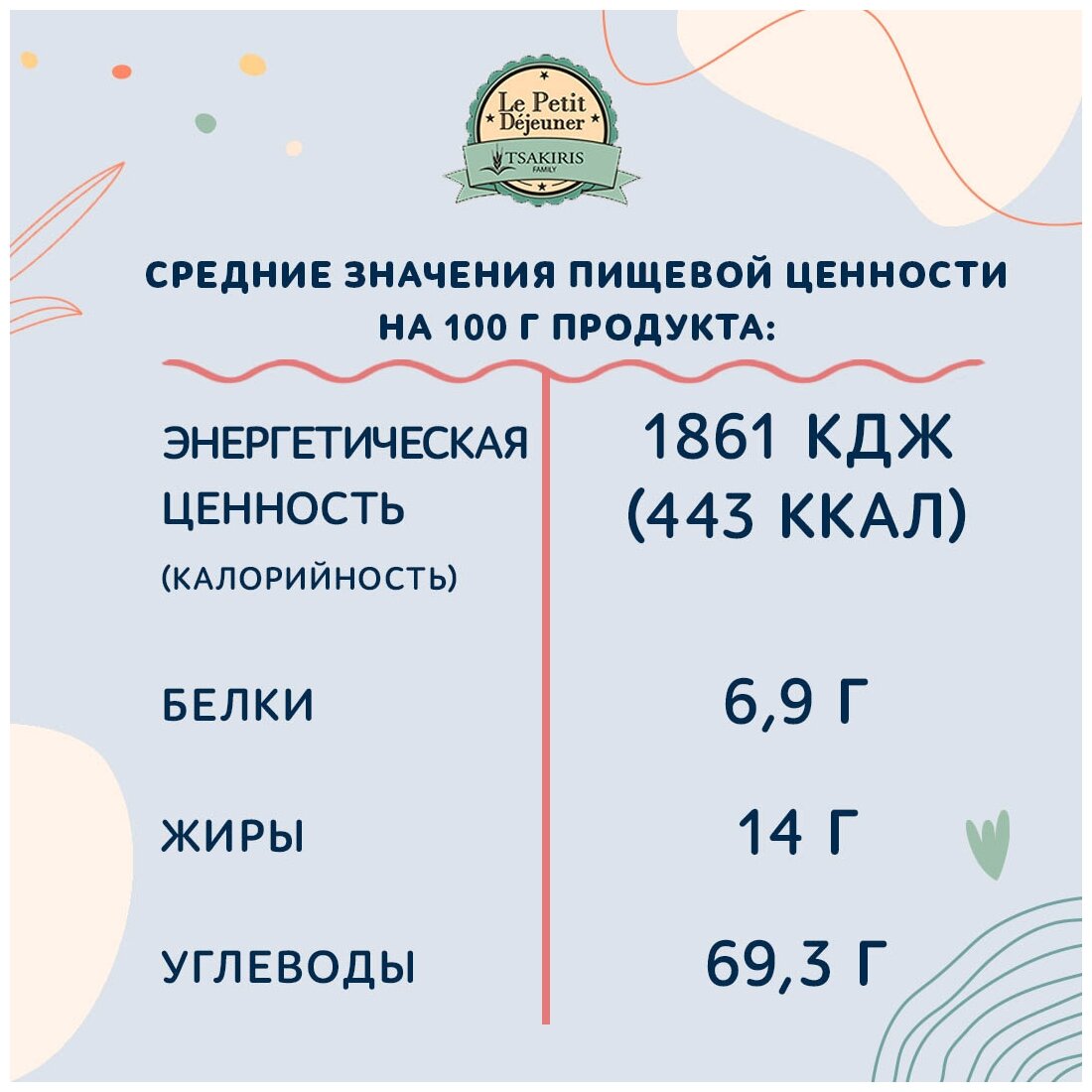 Готовый завтрак Tsakiris Family с корицей, цельнозерновая пшеничная мука, 40 г - фотография № 8