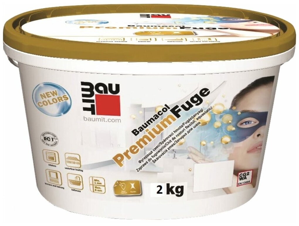 фото Затирка BAUMIT Серый шелк 2 кг