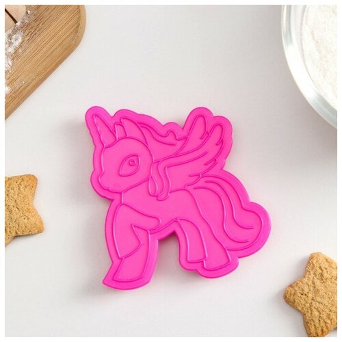 Форма для печенья Единорог вырубка штамп 95715 см цвет розовый 519₽