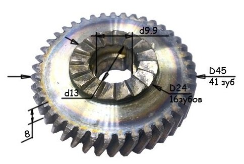 Шестерня для дрели Sturm Stern Omax ID 13Q (d-45х10 мм)