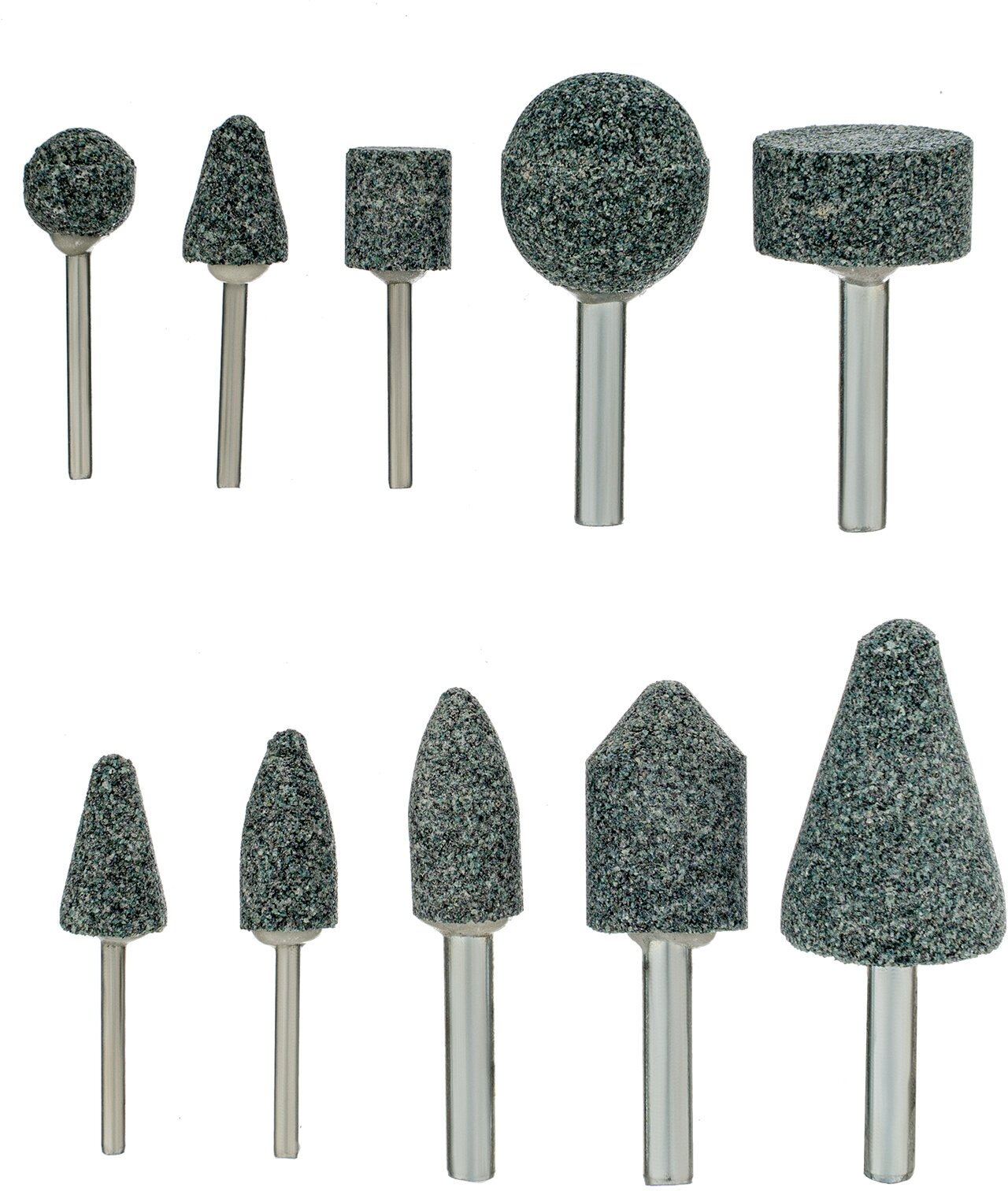 Набор шарошек для дрели (ПШМ), 10 шт Denzel, 76028 — фото 1