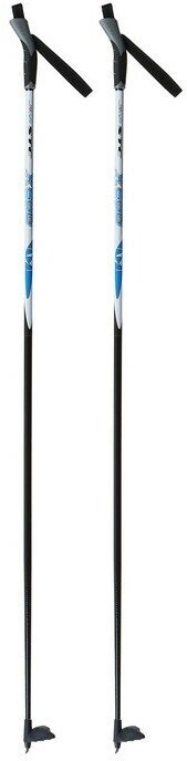 Палки лыжные стеклопластиковые, длина 145 см, цвета микс