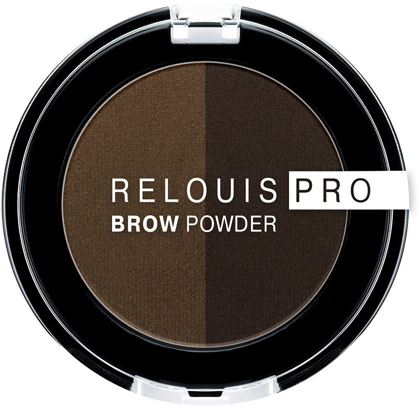 RELOUIS Тени для бровей PRO Brow Powder, тон 03 Dark Brown