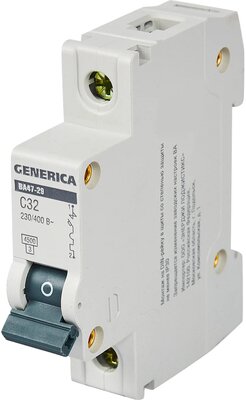Автоматический выключатель Generica ВА 47-29 (C) 4,5kA 32 А