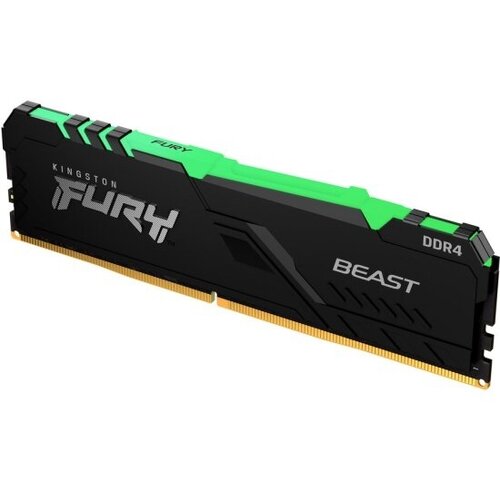 Оперативная память KINGSTON DDR4 16Gb 3200 MHz pc-25600 FURY Beast Black RGB KF432C16BBA16 542000₽