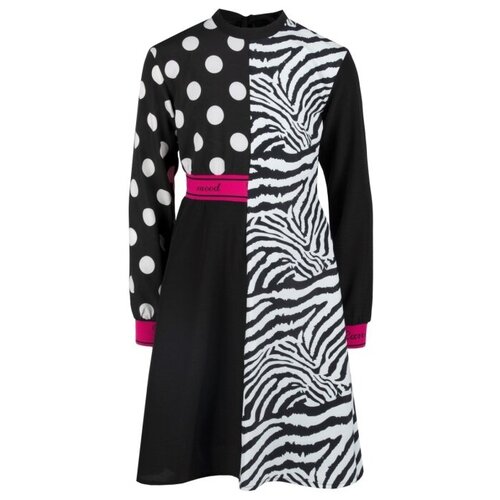 Платье Кидс фэшн, хлопок, нарядное, размер 146, белый, розовый