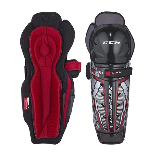 фото Защита колена ccm jetspeed ft370 shin guard sr, р. senior (14 дюйм.), black