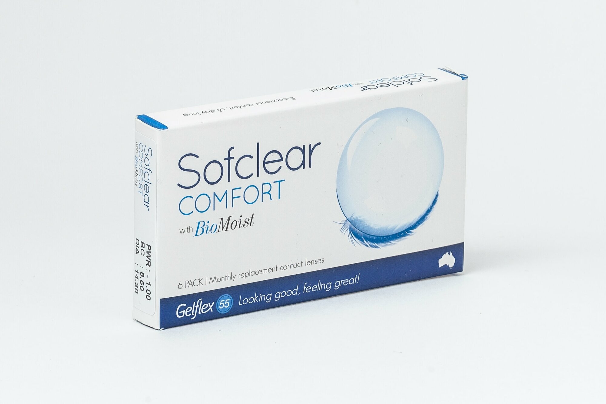 Контактные линзы Gelflex Sofclear Comfort with Bio Moist 6 шт, 1 мес, R 8.6, D -3,75