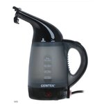 Отпариватель ручной Centek CT-2381 (сер/черн) + чайник 600Вт, 400мл, 15г/мин, регулятор мощности - изображение