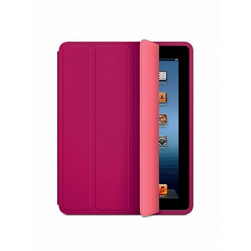 Чехол-книжка для iPad 2 / iPad 3 / iPad 4 Smart Сase, малиновый чехол книжка для ipad 2 ipad 3 ipad 4 smart сase пудровый
