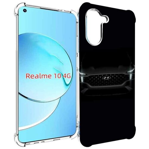 Чехол MyPads Hyundai хендай 2 для Realme 10 задняя-панель-накладка-бампер