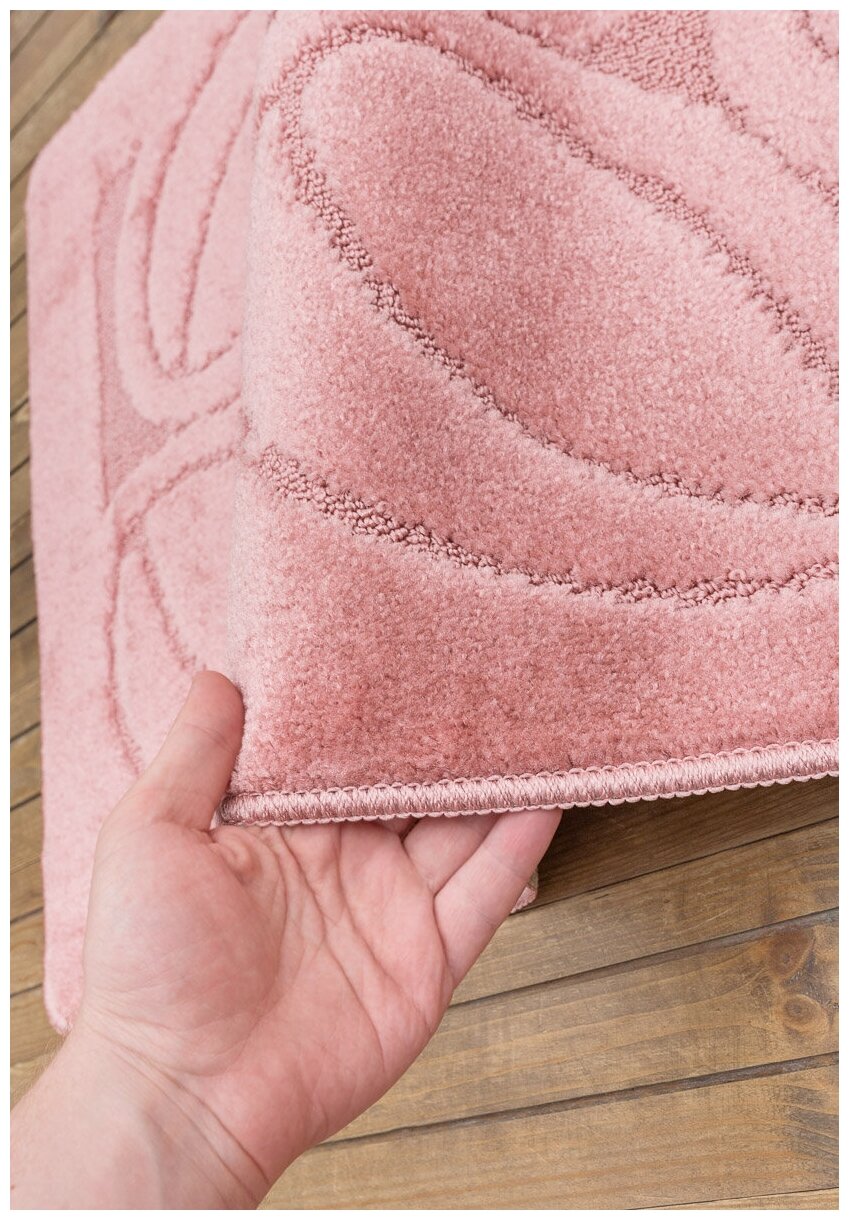 Комплект ковриков 60*100; 50*60 см для ванной, для туалета, розовый Confetti Bath Maximus Flora 2580 Dusty Rose BQ
