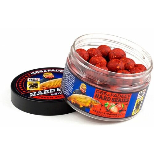 Бойлы Вареные GBS & Fadeev hard series STRAWBERRY 20 мм