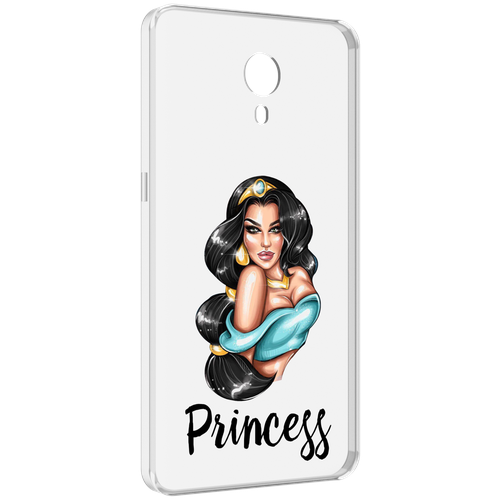 Чехол MyPads Принцесса-Жасмин женский для Meizu M3 Note задняя-панель-накладка-бампер