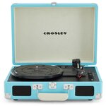 Виниловый проигрыватель CROSLEY CRUISER PLUS Turquoise c двухсторонним Bluetooth - изображение