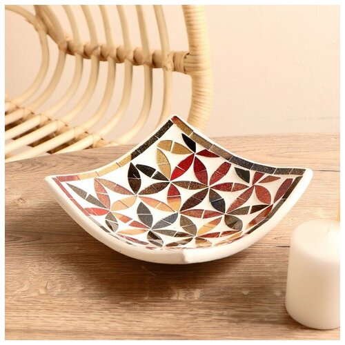 Тарелка декоративная 20х20х5 см керамика 1007₽