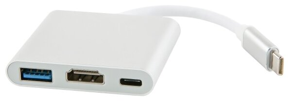 USB-концентратор Red Line Multiport adapter Type-C 3 in 1, разъемов: 1