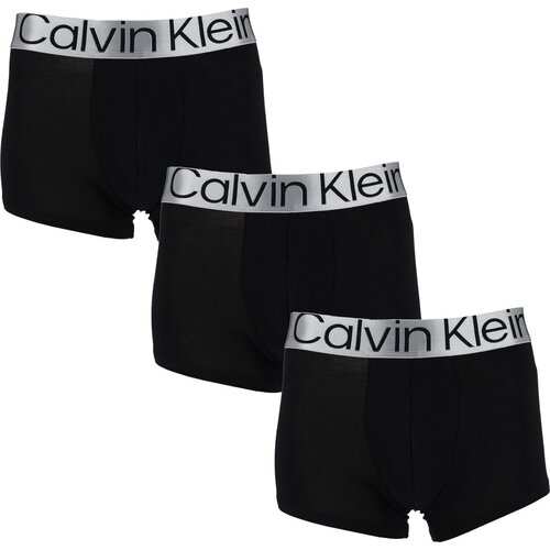 Трусы боксеры CALVIN KLEIN, средняя посадка, размер XXL, черный, 3 шт.