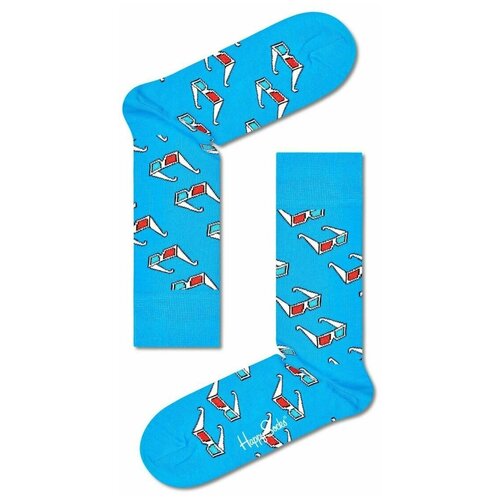 Носки унисекс 3D Glasses Sock с 3D-очками, голубой, 25